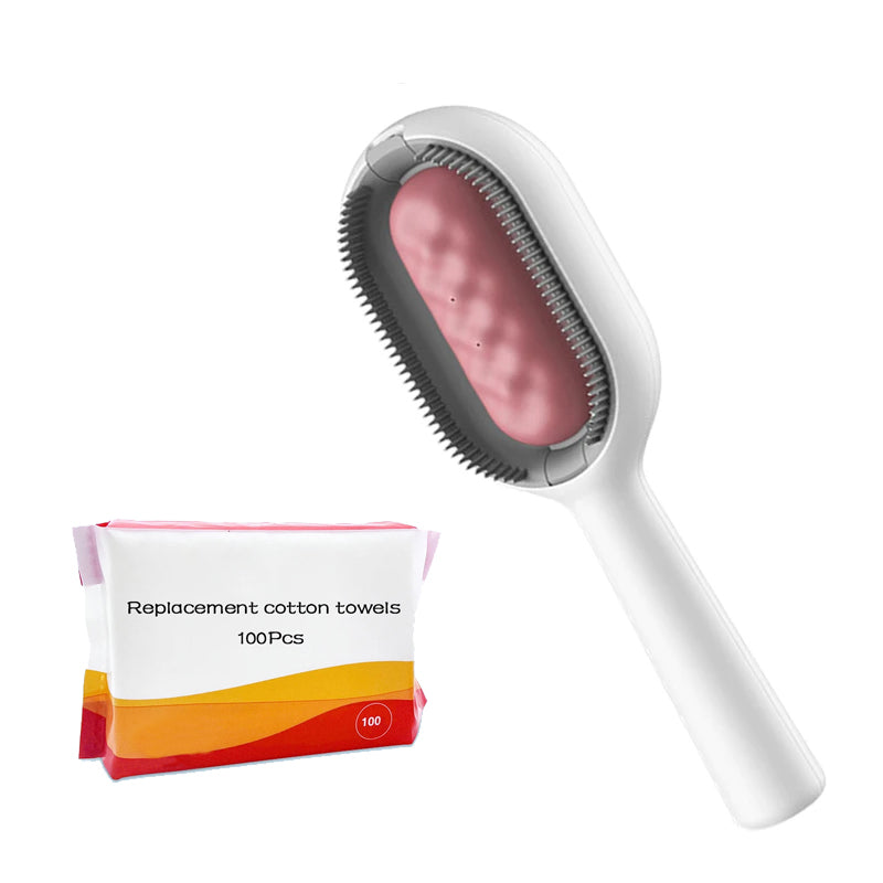 The Water Comb in pink with 100 wipes