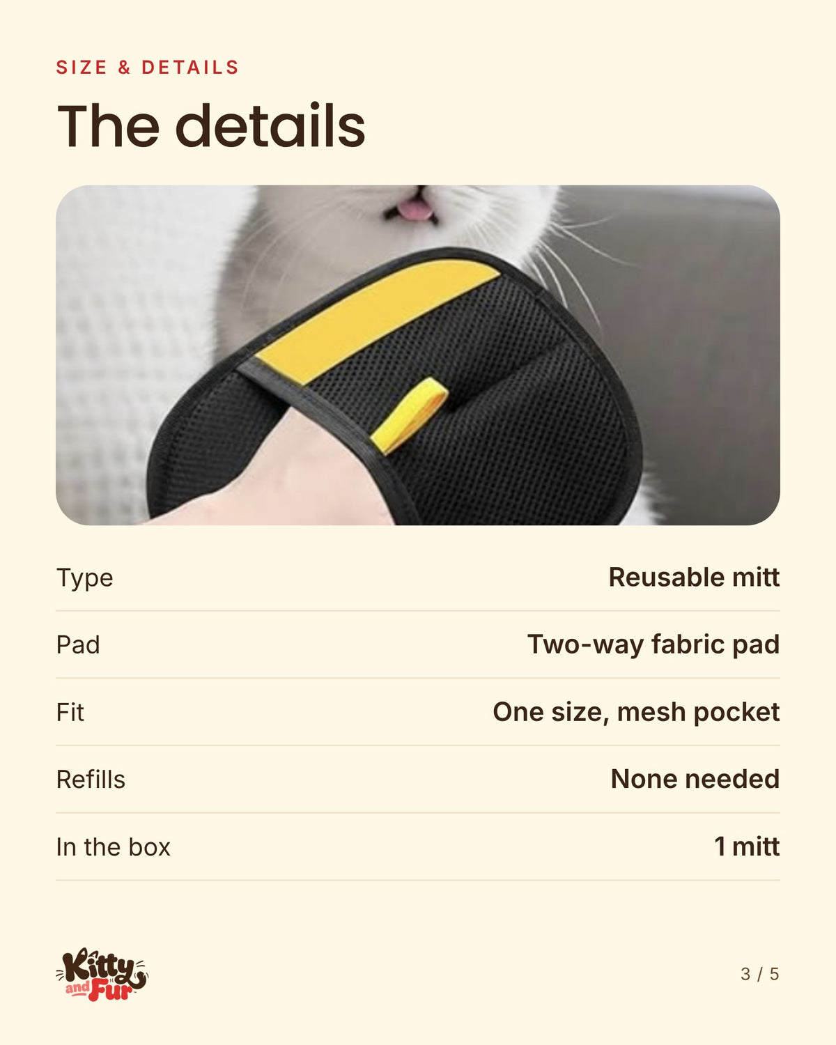 Fur Mitt details