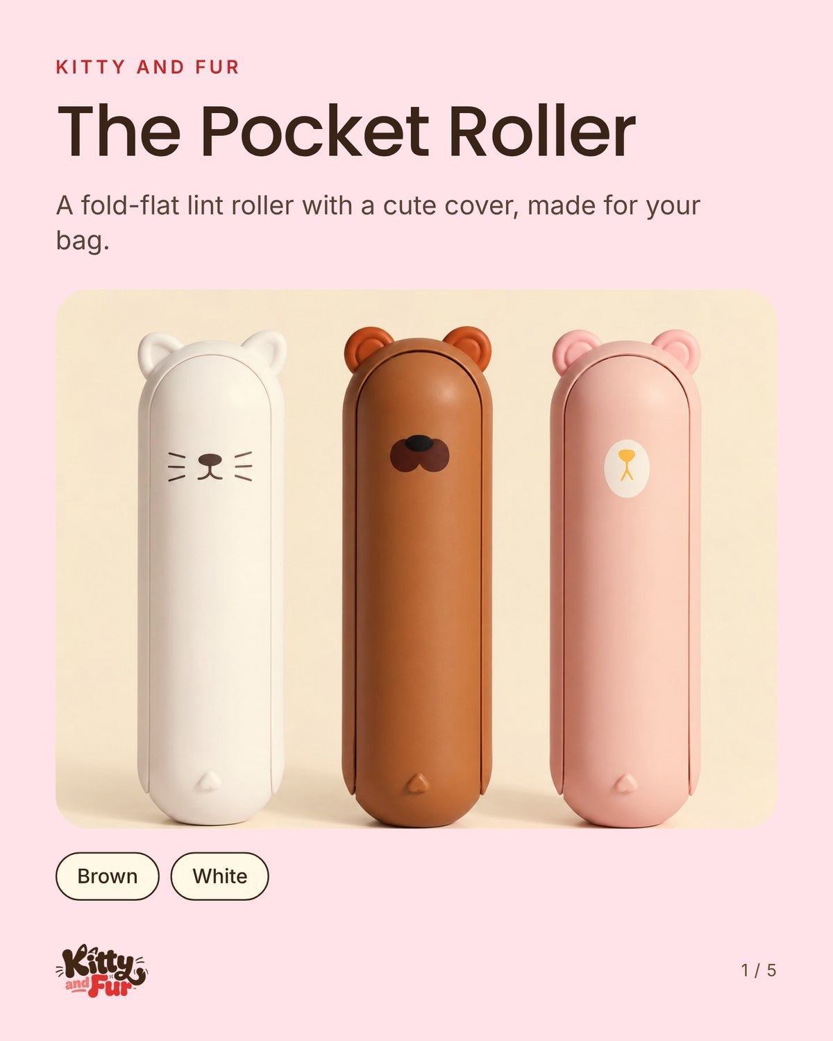 The Pocket Roller: a fold-flat lint roller for your bag