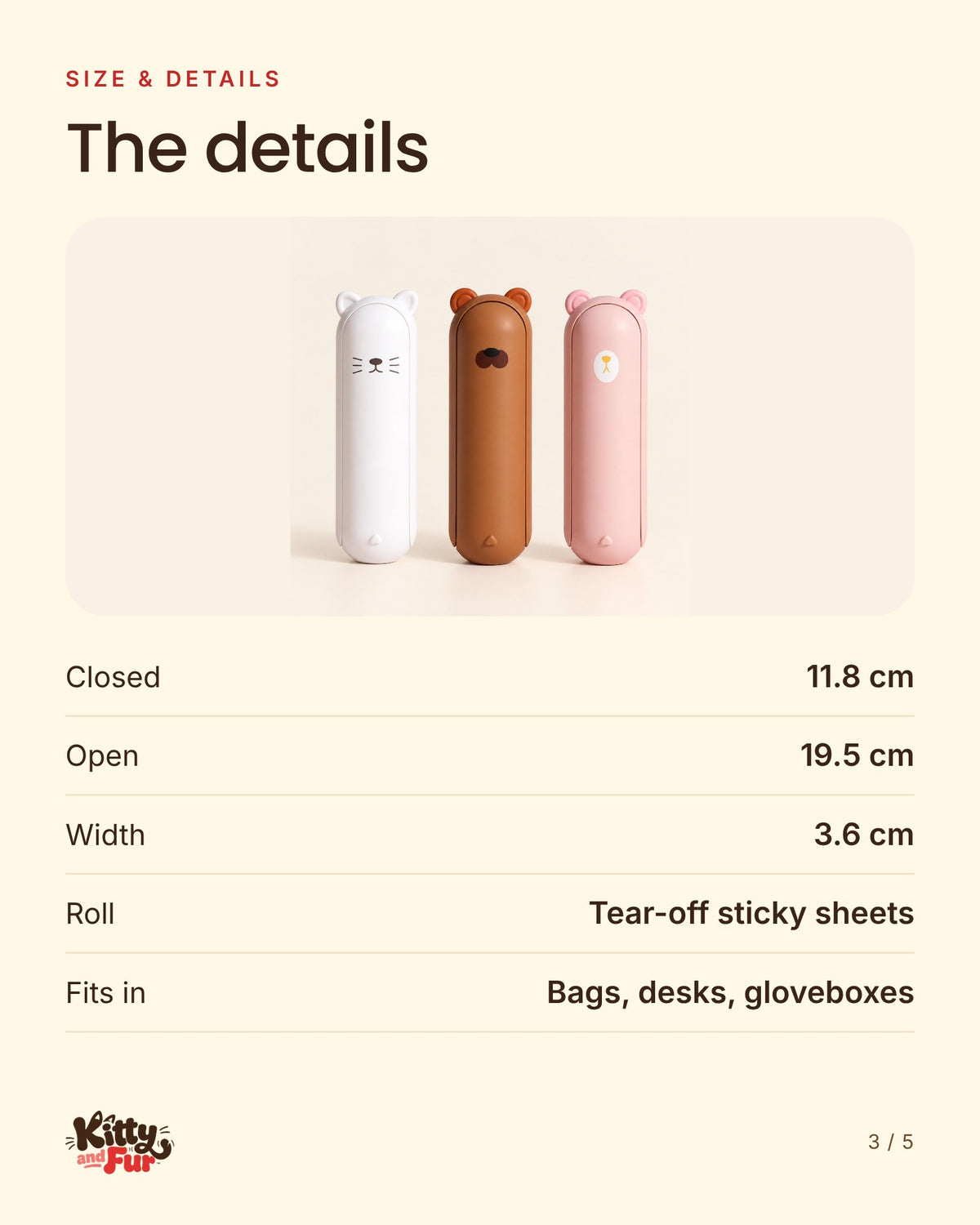 Pocket Roller size and details