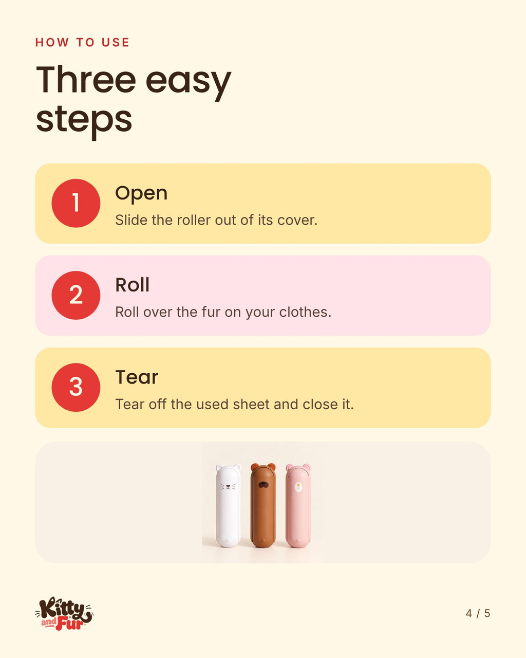 How to use the Pocket Roller in three steps