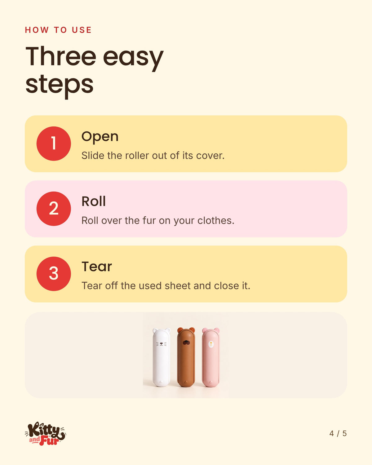 How to use the Pocket Roller in three steps